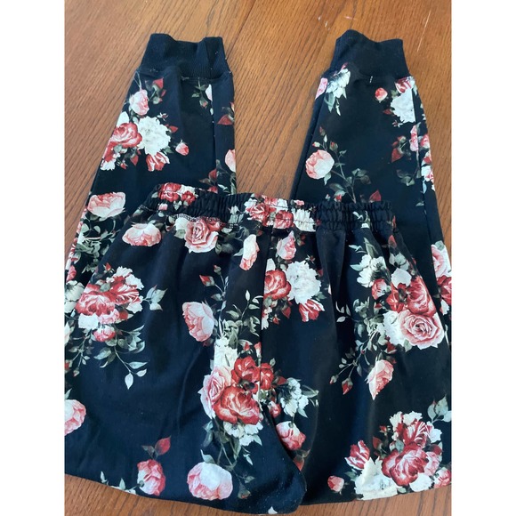 Lularoe Floral Jax Joggers Size M - Picture 3 of 8